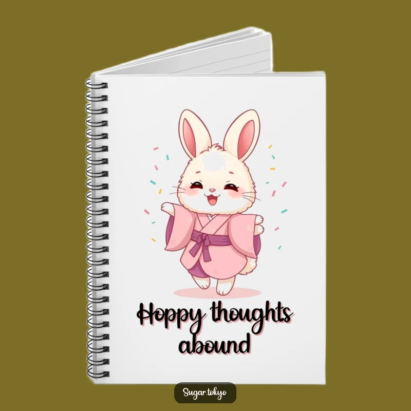 Funny Bunny Kimono Notebook - Journal Your Fun Thoughts!