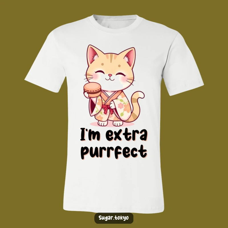 Funny Floral Kimono Cat T-Shirt - Adorable & Hilarious Gift for Her!