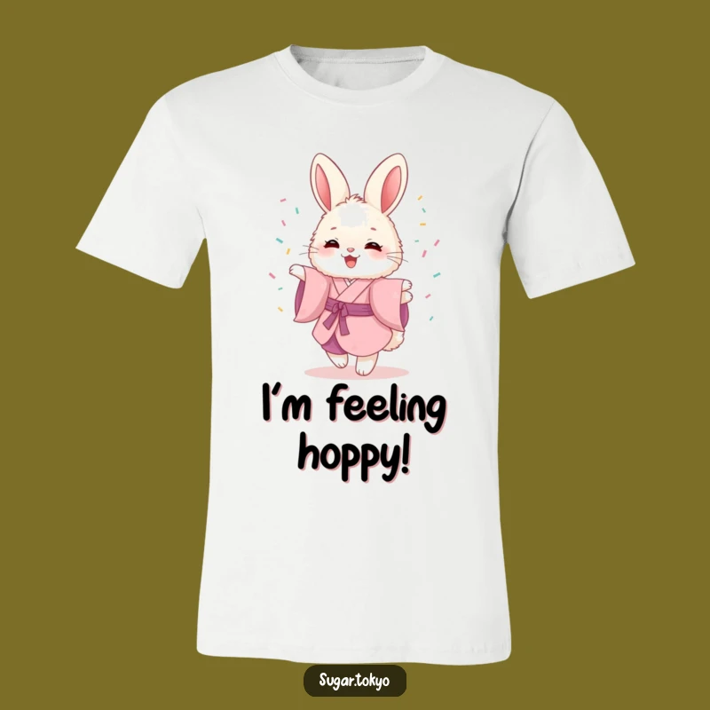 Funny Pink Kimono Bunny T-Shirt - Whimsical & Hilarious Gift!
